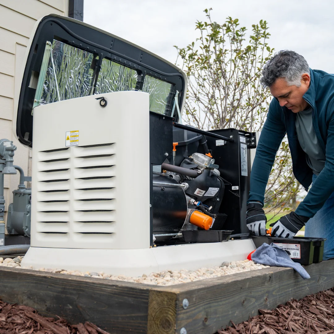 Speedy Electric authorized Generac dealer installing a standby generator at an Ontario property