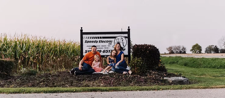 Paul and Stephanie Gilmore — second generation owners of Speedy Electric Ltd, family-owned electricians in Otterville Ontario
